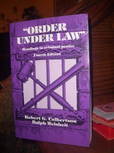 9780881336702: Order Under Law- Reading in Criminal Justice.