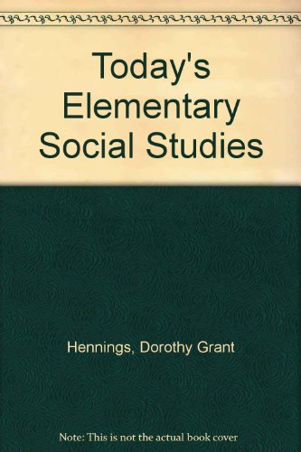 9780881337556: Today's Elementary Social Studies