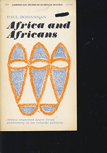 Stock image for Africa and Africans for sale by Irish Booksellers