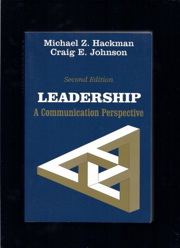 Beispielbild fr Leadership: A Communication Perspective zum Verkauf von Wonder Book