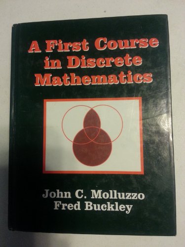 Imagen de archivo de A First Course in Discrete Mathematics a la venta por HPB-Red