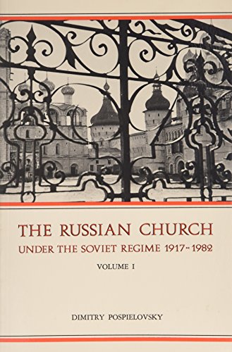 Stock image for The Russian Church Under the Soviet Regime 1917-1982 [Two Volume Set] for sale by Giant Giant