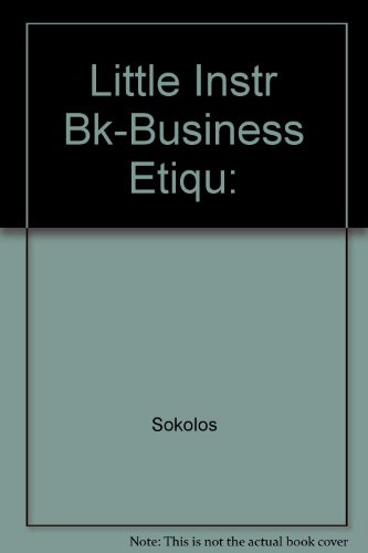 Beispielbild fr Little Instr Bk-Business Etiqu: zum Verkauf von Colorado's Used Book Store