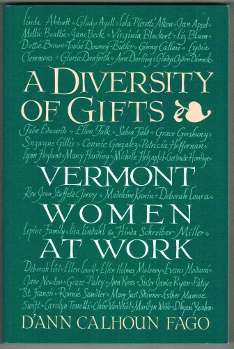 Beispielbild fr A Diversity of Gifts: Vermont Women at Work zum Verkauf von UHR Books