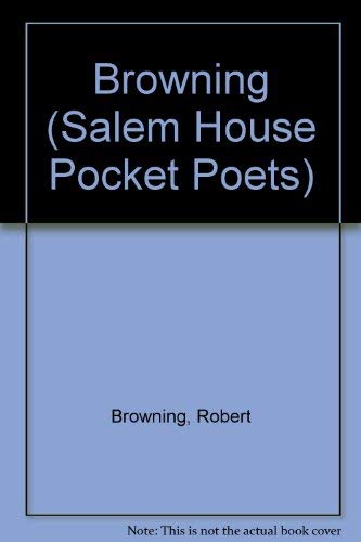 Stock image for Browning (Salem House Pocket Poets) for sale by WorldofBooks