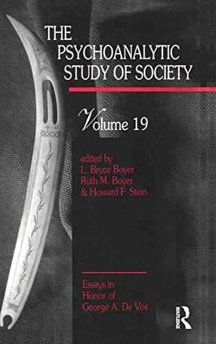 9780881631838: The Psychoanalytic Study of Society, V. 19: Essays in Honor of George A. De Vos