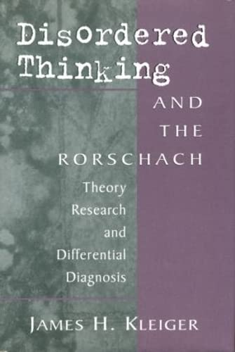 Imagen de archivo de Disordered Thinking and the Rorschach: Theory, Research, and Differential Diagnosis a la venta por Chiron Media