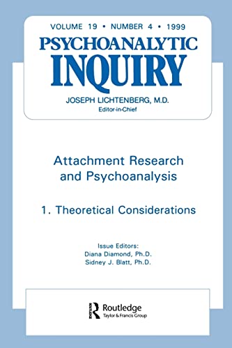 Imagen de archivo de Attachment Research and Psychoanalysis : Psychoanalytic Inquiry, 19.4 a la venta por Blackwell's