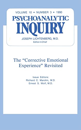 Imagen de archivo de The Corrective Emotional Experience Revisited: Psychoanalytic Inquiry, 10.3 a la venta por Blackwell's