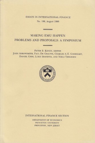 Beispielbild fr Making Emu Happen : Problems and Proposals: A Symposium zum Verkauf von Better World Books