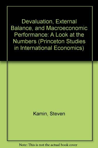 Devaluation External Balance and Macro Economic Performance a Look at the Numbers