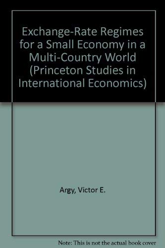 Stock image for Exchange-Rate Regimes for a Small Economy in a Multi-Country World for sale by Zubal-Books, Since 1961
