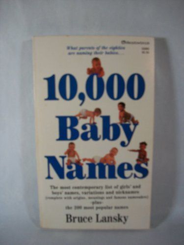 Imagen de archivo de 10,000 Baby Names a la venta por ThriftBooks-Atlanta