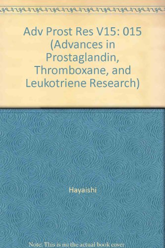 Stock image for Kyoto Conference on Prostoglandins (Advances in Prostaglandin, Thromboxane and Leukotriene Research) / 15 for sale by The Book Exchange