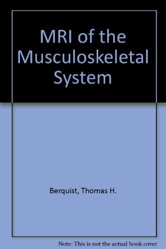 Beispielbild fr Mri of the Musculoskeletal System zum Verkauf von Wonder Book