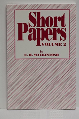 Imagen de archivo de SHORT PAPERS ON SCRIPTURE SUBJECTS - VOLUME 2 a la venta por Neil Shillington: Bookdealer/Booksearch