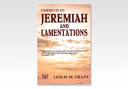 Stock image for Jeremiah and Lamentations, Comments on for sale by Goodwill Books