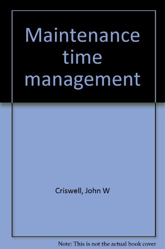 9780881731163: Maintenance time management