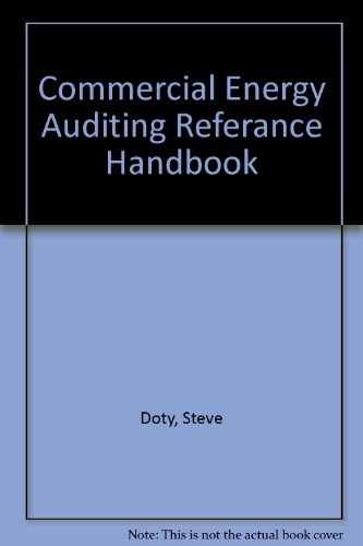 9780881736489: Commercial Energy Auditing Referance Handbook