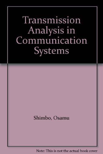 Imagen de archivo de Transmission Analysis in Communication Systems a la venta por SecondSale