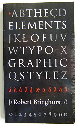 9780881790337: The Elements of Typographic Style