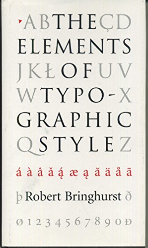 9780881791105: The Elements of Typographic Style