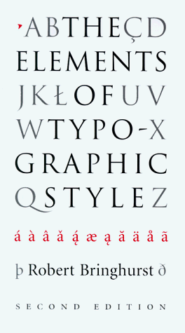 Imagen de archivo de The Elements of Typographic Style a la venta por Sugarhouse Book Works, LLC