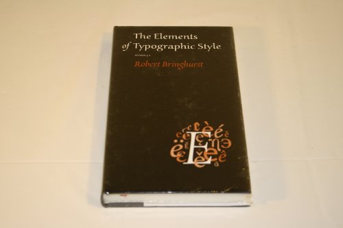 Imagen de archivo de The Elements of Typographic Style a la venta por Books of the Smoky Mountains