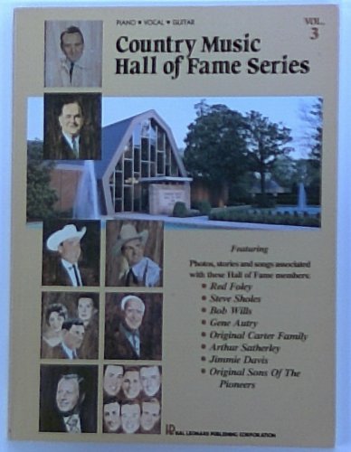 Imagen de archivo de Country Music Hall of Fame Series (Piano, Vocal, Guitar) (Vol 3) a la venta por Wonder Book
