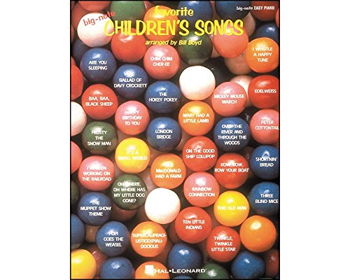 9780881884951: Favorite children's songs piano: Arranged by Bill Boyd for Big-Note Piano