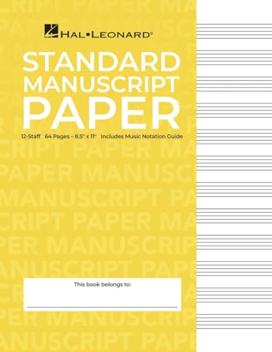 Stock image for Standard Manuscript Paper ( Yellow Cover) for sale by Russell Books