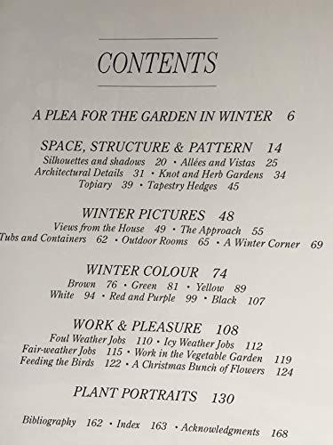 Beispielbild fr The Garden in Winter zum Verkauf von Half Price Books Inc.