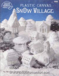 Plastic Canvas Snow Village