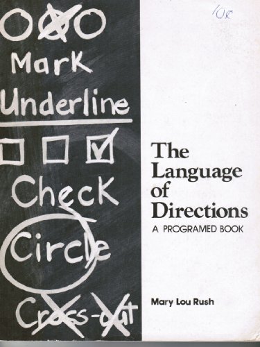 Stock image for Language of Directions: A Programmed Workbook for sale by Irish Booksellers