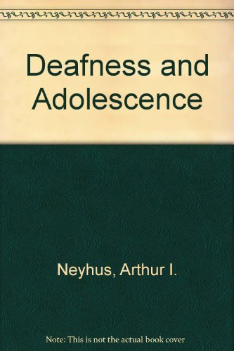 Beispielbild fr Deafness and Adolescence zum Verkauf von Newsboy Books