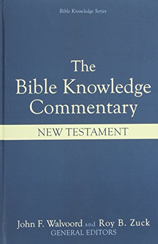 Imagen de archivo de Bible Knowledge Commentary: New Testament a la venta por Better World Books