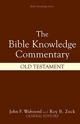 Stock image for Bible Knowledge Commentary: Old Testament for sale by Better World Books