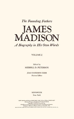 Stock image for James Madison: A Biography in His Own Words - Volume 2 for sale by Rare Reads