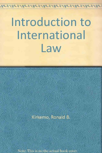 Imagen de archivo de Introduction to International Law a la venta por Hay-on-Wye Booksellers