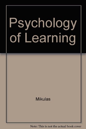 Stock image for Psychology of learning: Readings for sale by BookDepart