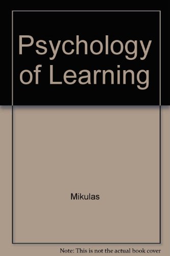 9780882292267: Psychology of learning: Readings