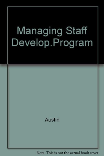 Stock image for Managing Staff Development Programs in Human Service Agencies. for sale by Brentwood Books