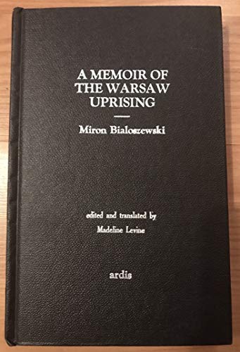 Imagen de archivo de A Memoir of the Warsaw Uprising a la venta por Black Cat Hill Books