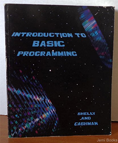 Imagen de archivo de Introduction to BASIC Programming (Management Information Systems Ser.) a la venta por Lighthouse Books and Gifts