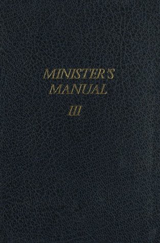 Stock image for Minister's Manual Volume 1, Services for Special Occasions (Minister's Manual , Vol 1) for sale by HPB-Red