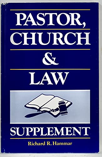 Imagen de archivo de Pastor, Church and Law Supplement a la venta por ThriftBooks-Atlanta