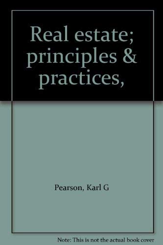 Beispielbild fr Real Estate; Principles and Practices zum Verkauf von Better World Books