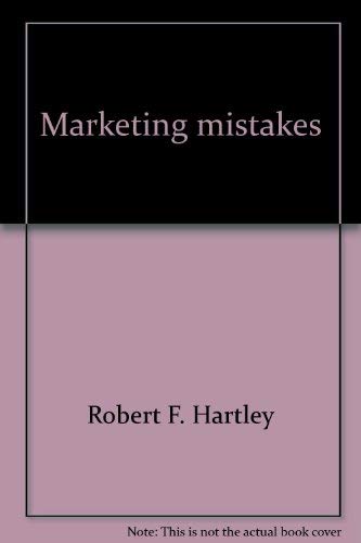 Beispielbild fr Marketing mistakes (Grid series in marketing) zum Verkauf von BookHolders