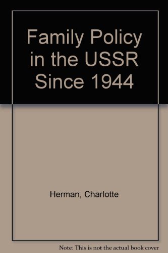 Stock image for Family Policy in the USSR Since 1944 for sale by Irish Booksellers
