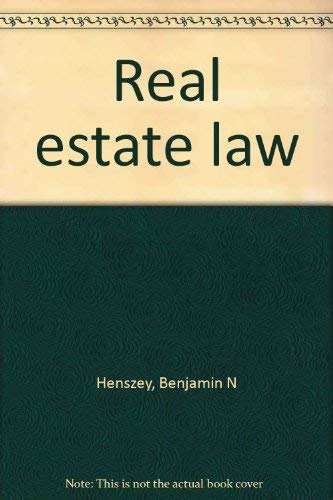 9780882623108: Real estate law
